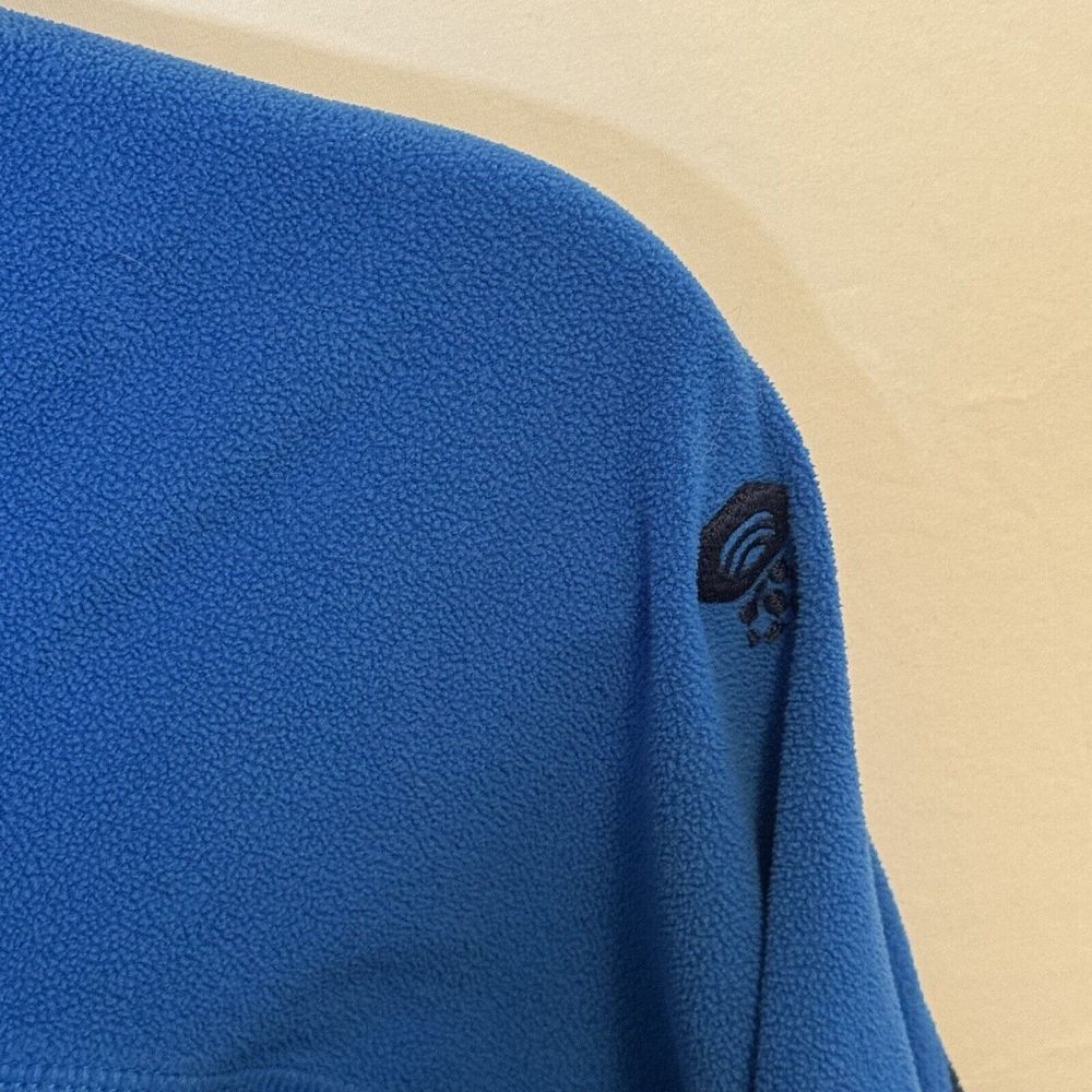 Mountain Hardwear 1/2 Zip Mens Small Pullover Fleece Blue Long Sleeve - Picture 5 of 8